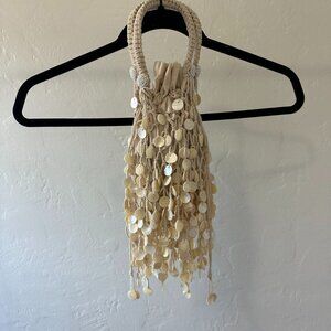 Zara Pearlescent Appliqué Hand Bag